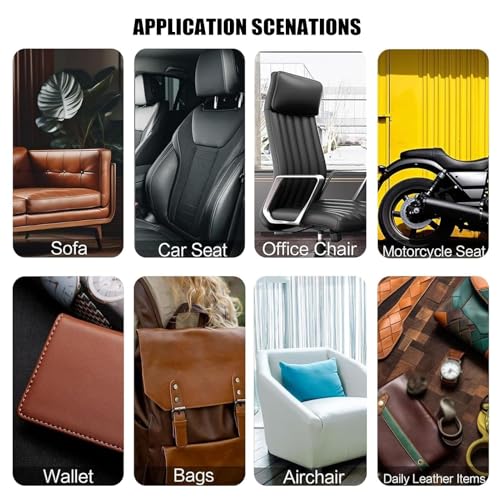 Fabric Adhesives Dark Gray Self Adhesive Leather Patch for Car Seat Repair Furniture Couch Upholstery High Stickiness Long-Lasting Wear-Resistant(27.2x196.9in)