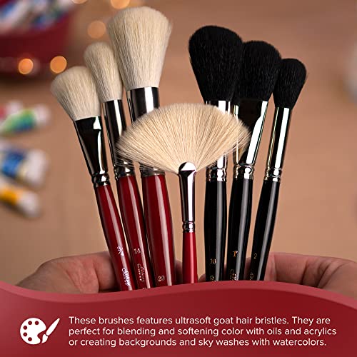 Silver Brush Limited Silver Mop White Round Oil Paintbrush, Size 20