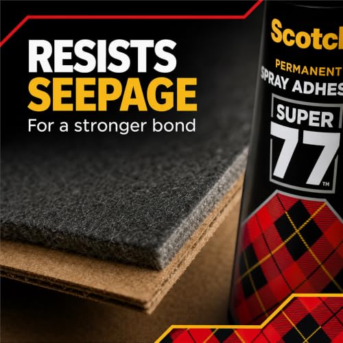 Scotch Super 77 Spray Adhesive 7716, 10.75 oz, 3 Pack
