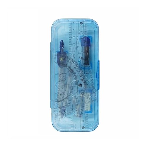 Boxed Set of Compasses with Ruler 7 Piece