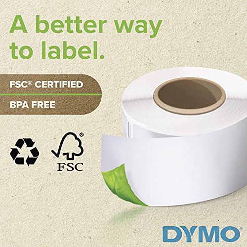 DYMO Authentic LW File Barcode Labels for LabelWriter Label Printers, White, 3/4" x 2-1/2", 1 Roll of 450
