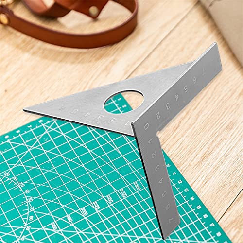 TEOYETTSF Hardness Angle Guide Ruler Woodworking Scriber Scribing Gauge Finder Protractor Stainless Steel Carpenter Measure Tool