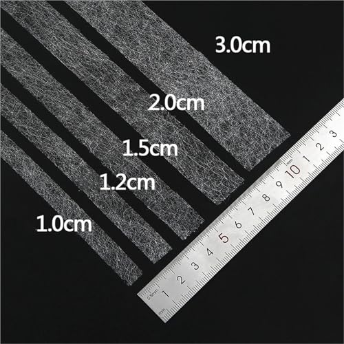 Heat Bond Iron-On Adhesive 10sets 70Yards/Set Melt Mesh Interlining Adhesive Fabric Clothes Iron On Hem Tape Web DIY Sewing Accessories(4.0cm Black)