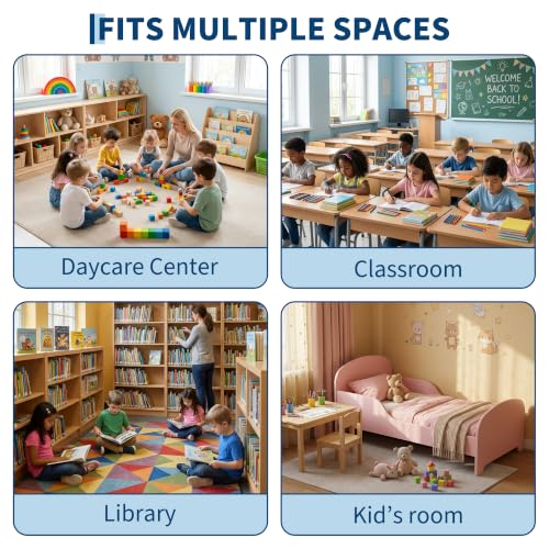 Garvee 5-Section Classroom Coat Locker, Daycare Cubbies