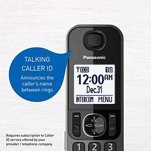 Panasonic 6.0 Dect Corded Plus 2-Cordless Handset Phone Telephone Black