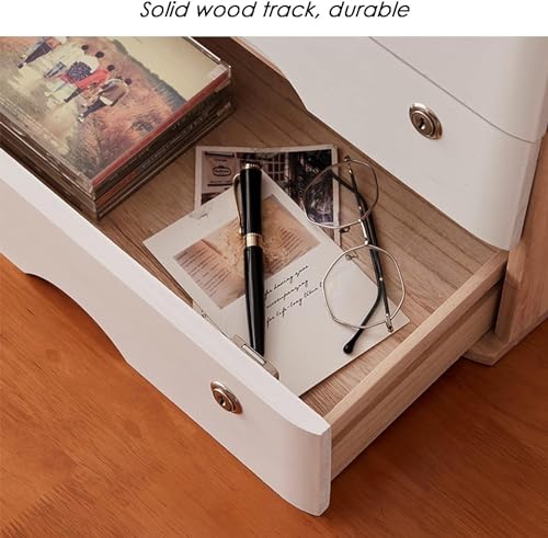 HSTBLEOO Flat File Cabinet, Wooden Desktop Storage Box With Lockable Drawers, Office Supplies A4/Receipt File Organizer(C,1 drawer)
