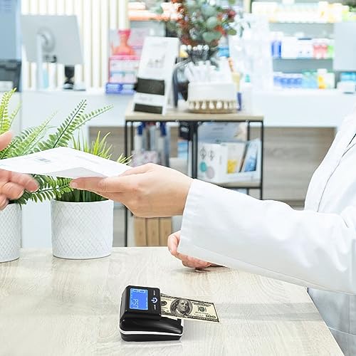 jyjoETPOF Portable Counterfeit Bill Machine,Counterfeit Money Detector for Businesses