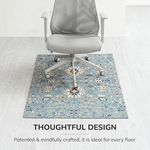 Anji Mountain 48" x 36" Rug'd Office Chair Mat for Carpet & Hardwood Floor