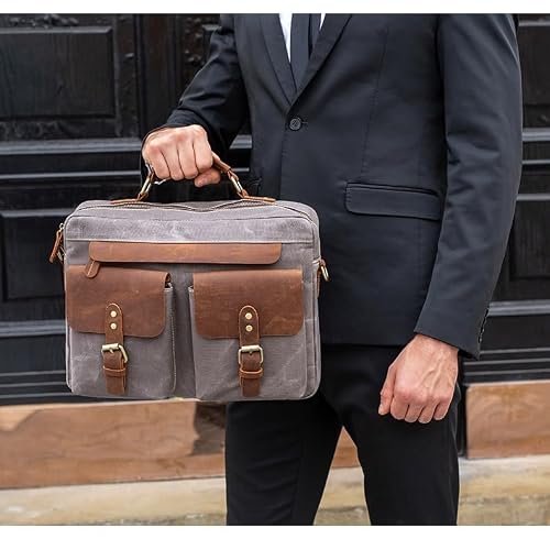 Briefcase Laptop Leather Office S Business Bag For Document Cool Designer