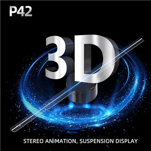 3D Hologram Projector Fan Wall-Mounted WiFi LED Player Sign Holographic Lamp Remote Advertising Display Image Video