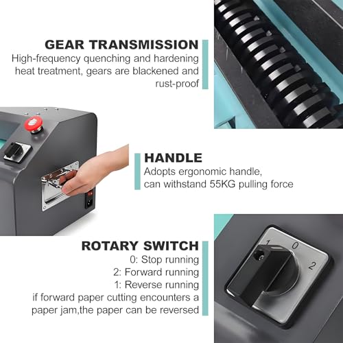 LMYYDES Cardboard Shredder Perforator Machine, Shipping Box Shredder 350mm Width 5m/Min Speed Void Fill and Packing Materials from Boxes