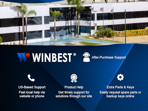 winbest 75 Position Key Lock Box – Hook-Style Cabinet with Numbered Hooks, Key Tags, Log Sheet, Labeled Shelves, Wall Mount, 0.8mm Solid Steel – Secure Key Organizer Storage