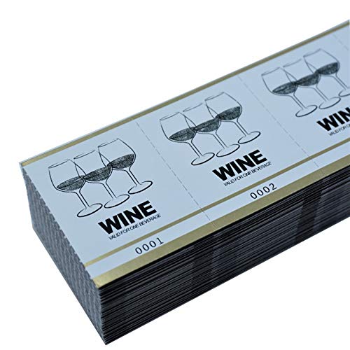 Custom Drink Tickets - Personalized Mini Tickets for Beverages or Admit One with Your Logo (Orange, 5000)