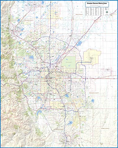 Greater Denver Metro Area (42" Wide by 52" high)