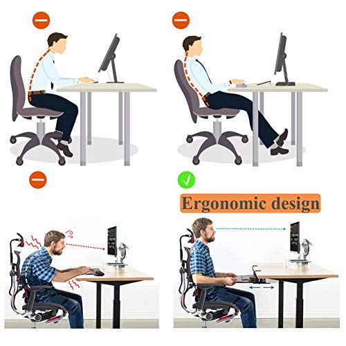 ACXZ Keyboard Tray Under Desk Sliding with C Clamp Mount System, Slide-Out Platform Computer Keyboard Drawer, for Typing, No Drilling(52cm×25cm, 65cm×25cm, 75cm×25cm)