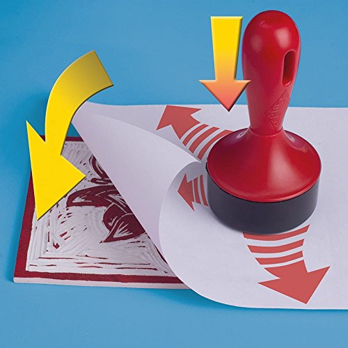 ESSDEE Lino Cutter and Stamp Carving Kit (10 Cutters and 5 Carving Stamps), Multicoloured, 13.7 x 6.5 x 6 cm