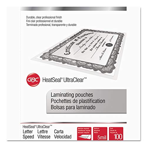 Swingline GBC 3200587 Laminating Pouches 5 mil 11 1/2 x 9 100/Box