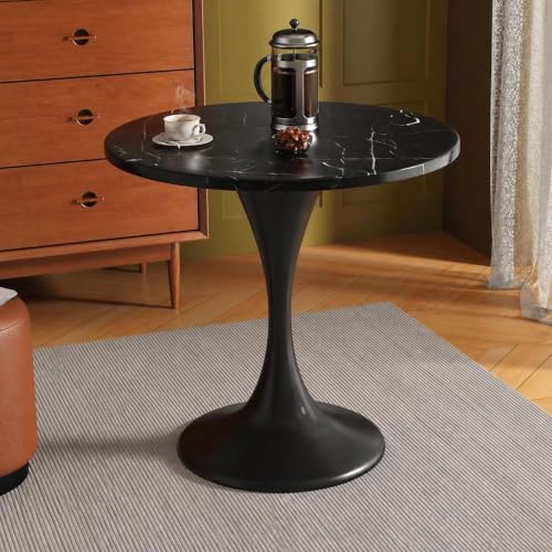 RIXNOMA Round Conference Table, Wooden Meeting Room Table with Thickened Top and Wood Base for Office Conference Rooms, Small Office Spaces, and Boardroom Meetings