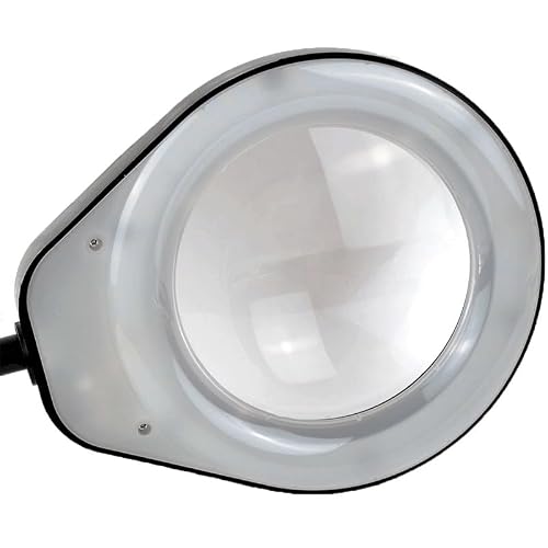 EUQKKWLOY Desktop Magnifier Desk Lamp Light Large Lens Repair Tool