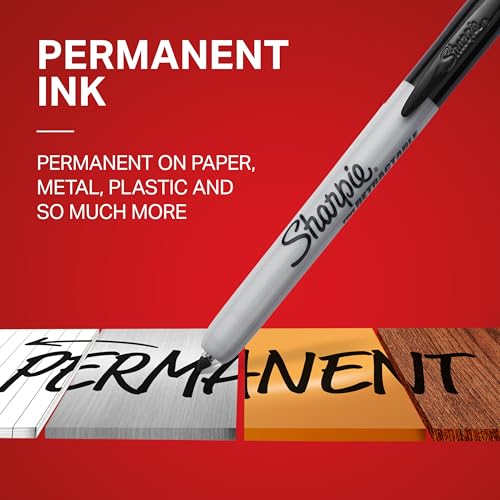 Sharpie Retractable Permanent Markers, Fine Point, Black, 36 Count