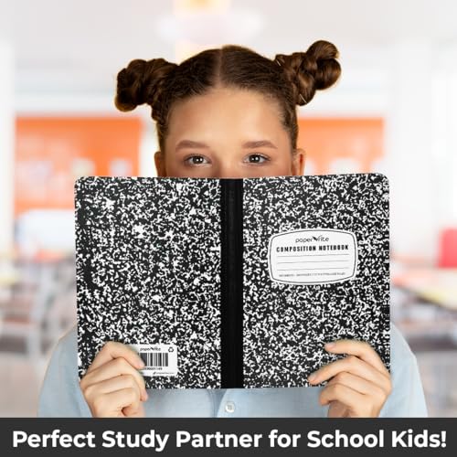 Paper Rite 48 Pack Composition Notebook College Ruled Bulk