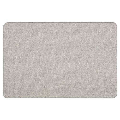 Quartet Bulletin Board 48"W x 36"H Fabric Cork Board Alternative for Office School or Home Décor, Gray (7684G)