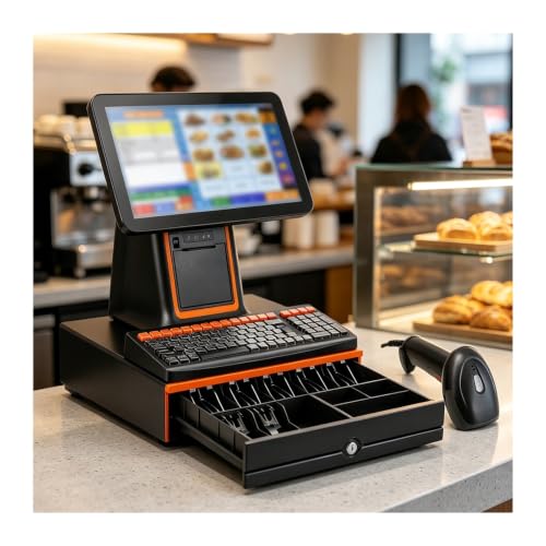 Complete Cash Register Bundle, Single/Dual 15.6 Inch All in One Pos