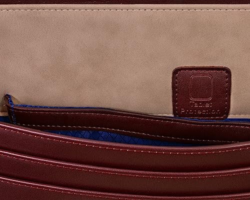 McKlein HARPER, Leather 4.5" Expandable Laptop/Computer & Tablet Business Briefcase Attaché Bag, Men Women Laptop Briefcase, Laptop Compartment bag, Tablet Pocket bag, Business Bags, Travel Cases