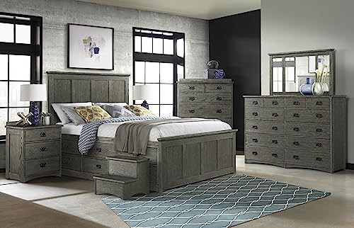 Intercon Furniture Oak Park Bedroom Traditional Wood Step Stool in Brown