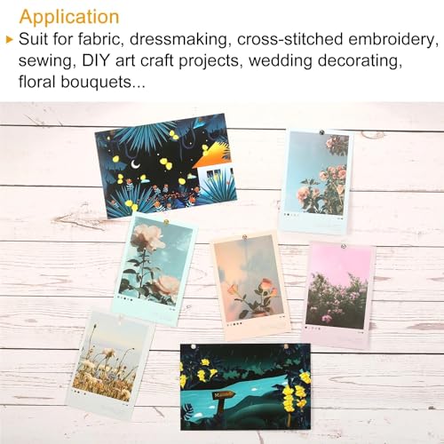 Pins 200Pcs 4x15mm Pins Round Head Map Tacks Thumb Steel Point for World Maps Cork Boards Great for Displaying Or Hanging(Silver Tone)