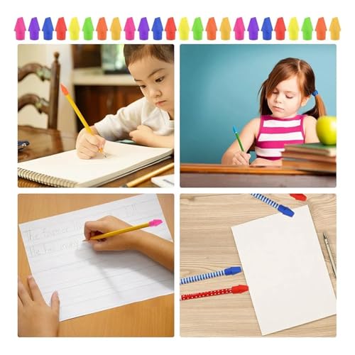 Pencil Top Eraser Caps 500 Pcs Caps Pencil Erasers Chisel Shape Eraser Latex Free Toppers