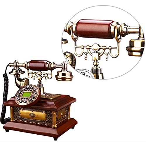 QUANGJN Telephone Retro Old Fashioned Landline Phones, Old Fashioned Corded Telephone with Resin Body for Office Home Living Room Decor Wonderful Gift
