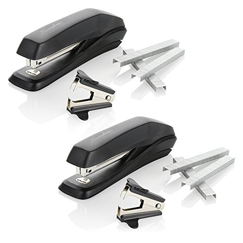 Swingline Stapler Value Pack, 15 Sheet Capacity, Durable Design, Includes Staples & Stapler Remover, Black, 2 Pack (S7054551)