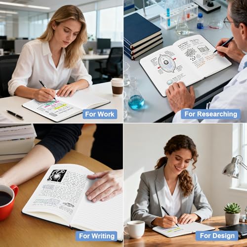 Comix 24 Pack Lined Journal Notebooks for Work, 240 Pages, 5.5" x 8.3"