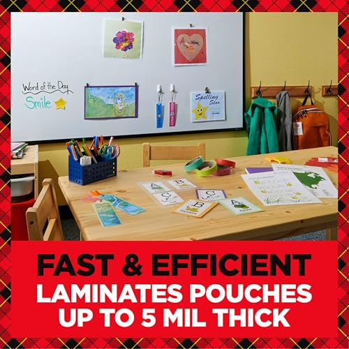 Scotch® Thermal Laminator Combo Pack, 1 White Thermal Laminator 13" Wide, 20 Laminating Sheets, Fits Letter Size