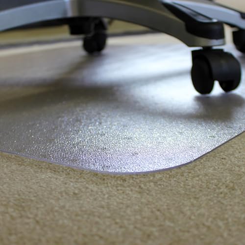 Floortex Ecotex BioPlus Carpet Chair Mat, 46" x 60", Clear Bio Based Polycarbonate (NRCMFLBG0004)