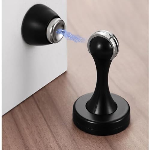 Zinc Alloy Thick Anti Collision Silent Black Door Stop