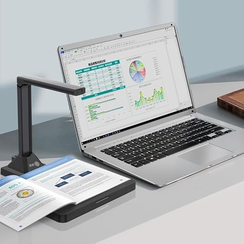 High-Speed 13 MP HE-130D USB Document Scanner Fixed Base OCR A4 Automatic Book Scanning Camera