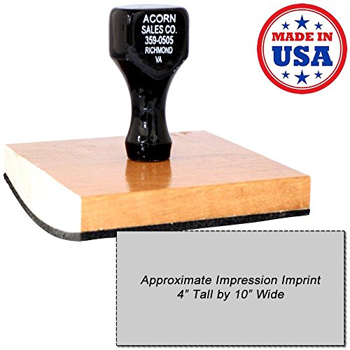 Regular Rubber Stamp Size 4" x 10"