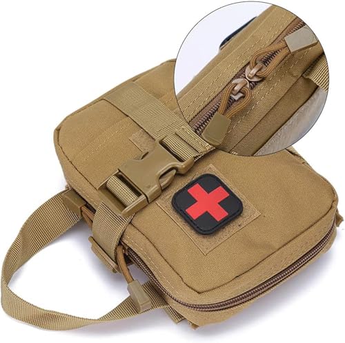 Premium First Aid Kit Bag, First Aid Kit, Emergency Blanket Professional First Aid Kits Bag(Khaki)