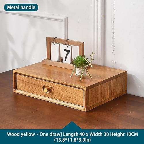 ntumLeap Solid Wood Storage Box,Multi-Layer File,Stylish Desk Accessory for Home & Office,Document Holder,Ideal for Workspace Nization,