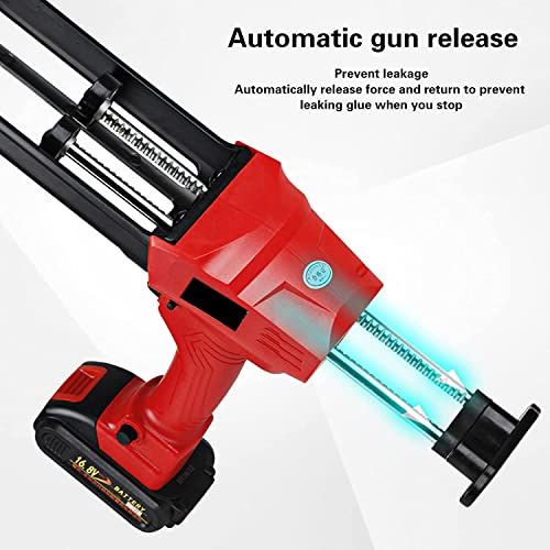 Cordless Double Cartridge Adhesive Gun, Automatic Epoxy Applicator for Professional Construction and DIY Projects