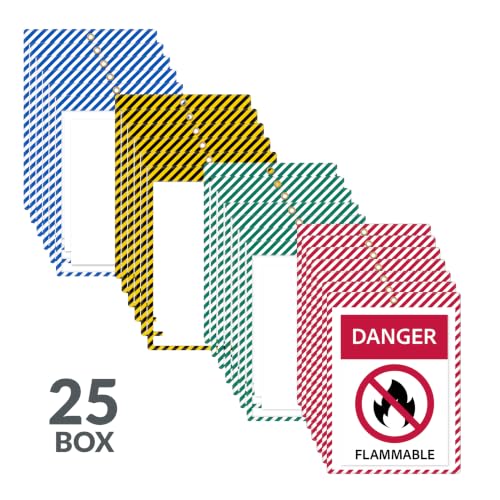 C-Line Safety Striped Shop Ticket Holders, 9 x 12, Assorted, 25/BX (44100)