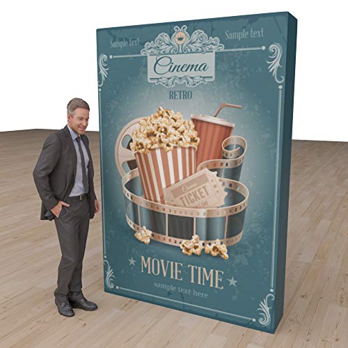 Vispronet Trade Show Display - Pop Up Booth Curved (5ft x 7.4ft)