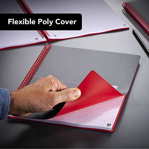 Black n Red Notebook Wirebound Polypropylene 90gsm Ruled 140 Pages A4 Ref E67008 [Pack of 5]