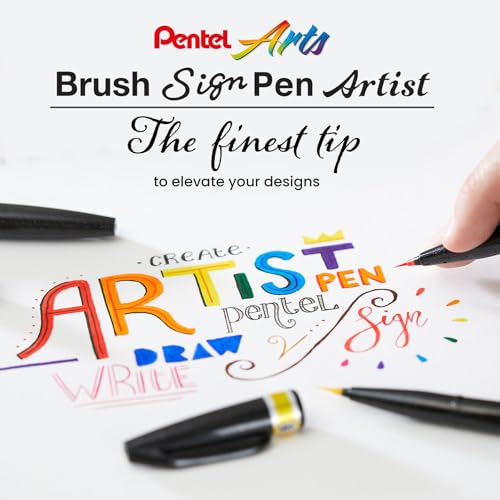 Pentel SESF30 °C NX Extra Fine Brush Tip, Set of 12 Grey