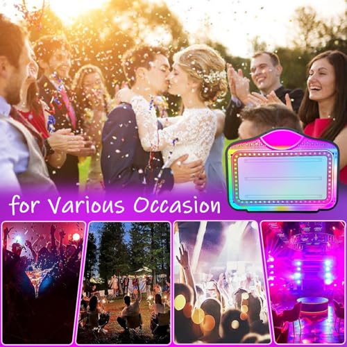 moupeaktain Bottle Presenter for Night Club, Bottle Service Sign, VIP Bottle Service Lights, Club Signs for Bottle Service, Letter Bottle Presenter (4 Letter Sets & 1 Number Kit)