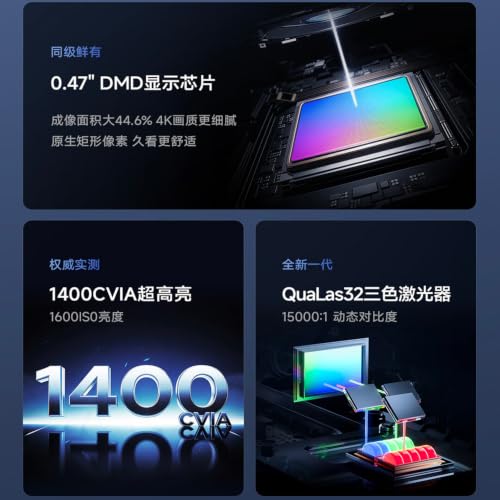 Vidda M2-Pro 4K Home Portable Projector QuaLas32 Triple Laser 0.47" DMD