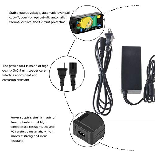 SupplySource 48V AC/DC Adapter for Polycom 2200-43240-001 IP Phone VoIP Telephone HDX-7000 Video Conference CODEC Remote Touchpad 48VDC Power Supply Cord Charger PSU (Excluding Power Injector Cable)