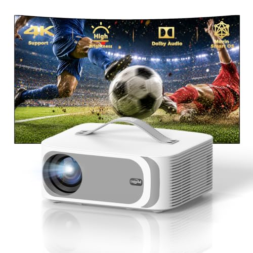 Portable-Outdoor-Projector with WiFi &Bluetooth, 50W Dolby Audio Proyector